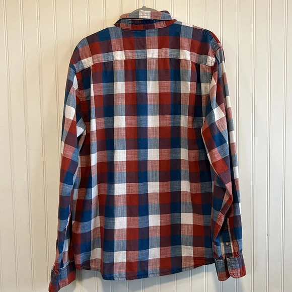 Wrangler Indigo Men's bundle of 3 XL/TG button down  100% cotton plaid - Picture 14 of 16